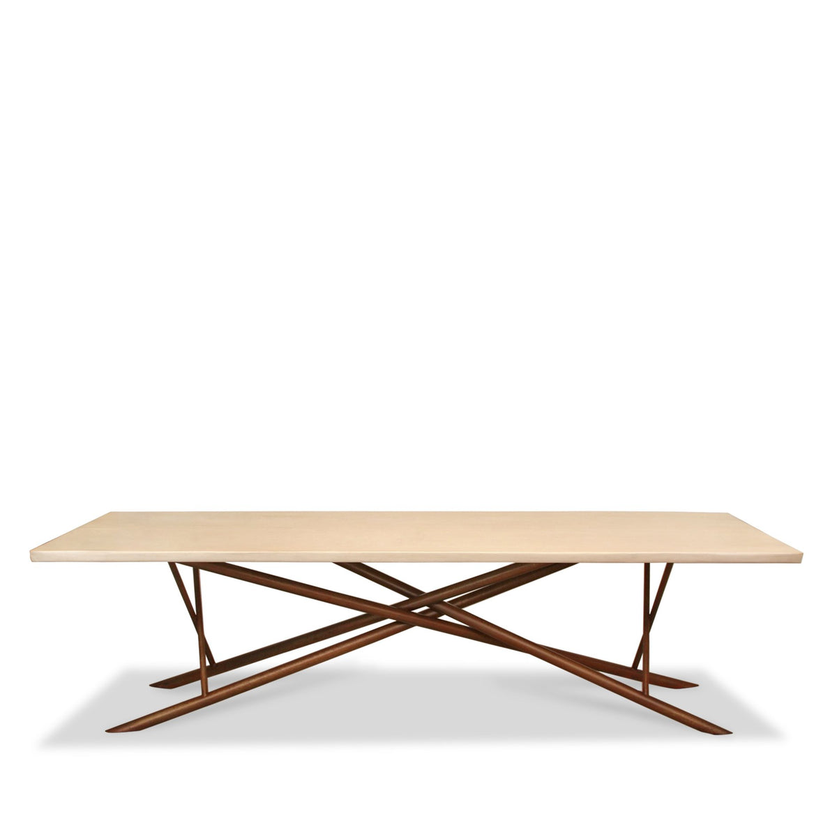 Taracea Maya Live Edge Dining Table with Sunbleached Finish Top