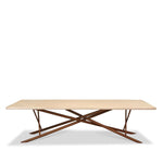 Taracea Maya Live Edge Dining Table with Sunbleached Finish Top