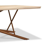 Taracea Maya Live Edge Dining Table with Sunbleached Finish Top
