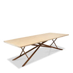 Taracea Maya Live Edge Dining Table with Sunbleached Finish Top