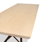 Taracea Maya Live Edge Dining Table with Sunbleached Finish Top
