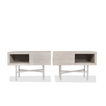 Vicente Wolf Contemporary Nightstands, Pair of