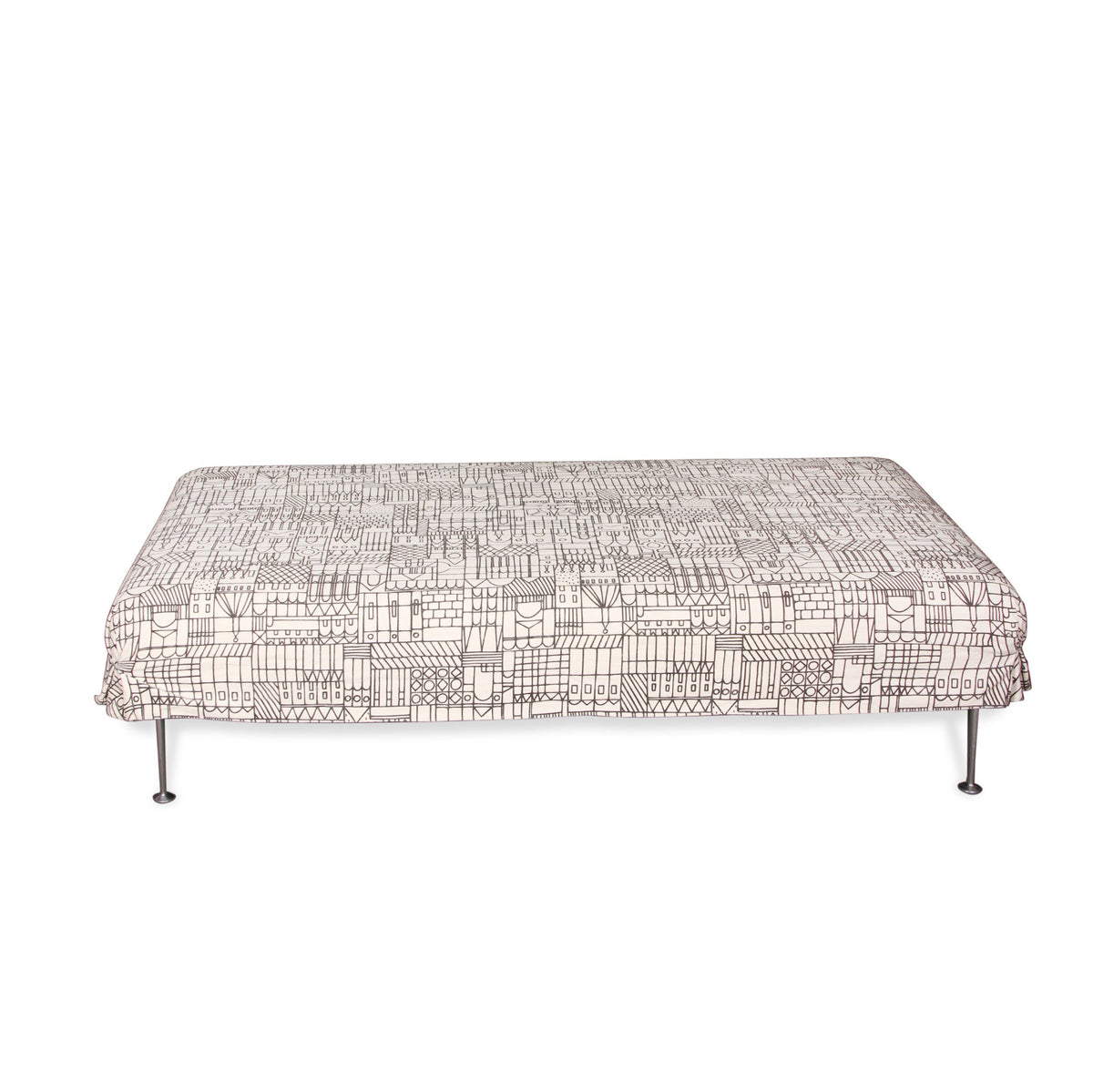 Vitra Suita Bench Ottoman by Antonio Citterio with  Alexander Girard Slipcover Included