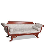 Vintage American Empire Style Mahogany Sofa