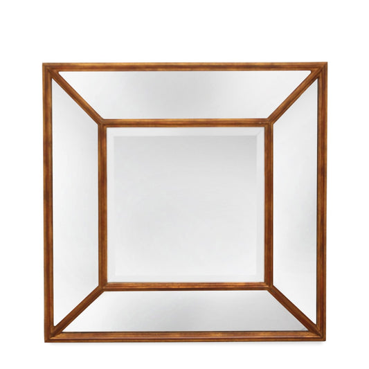 Vintage Art Deco Gilded & Eglomise Mirror