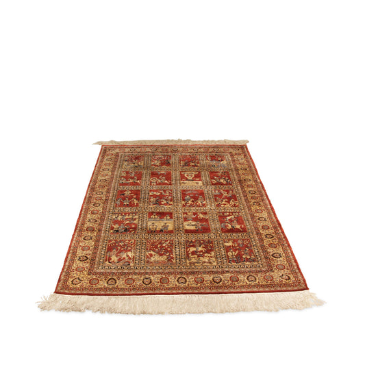 Vintage Bakthtiari Persian Carpet (4 ft 2 in x 6 ft 3 in)