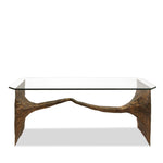 Vintage Silas Seandel Brutalist Bronze Console Table