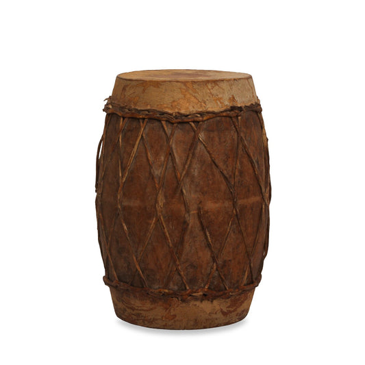 Vintage Burmese Drum Table