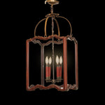 Vintage Chinese Hardwood Four-Light Lantern or Pendant Light