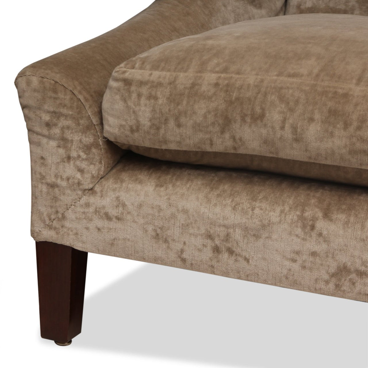 Vintage French Armless Highback Settee
