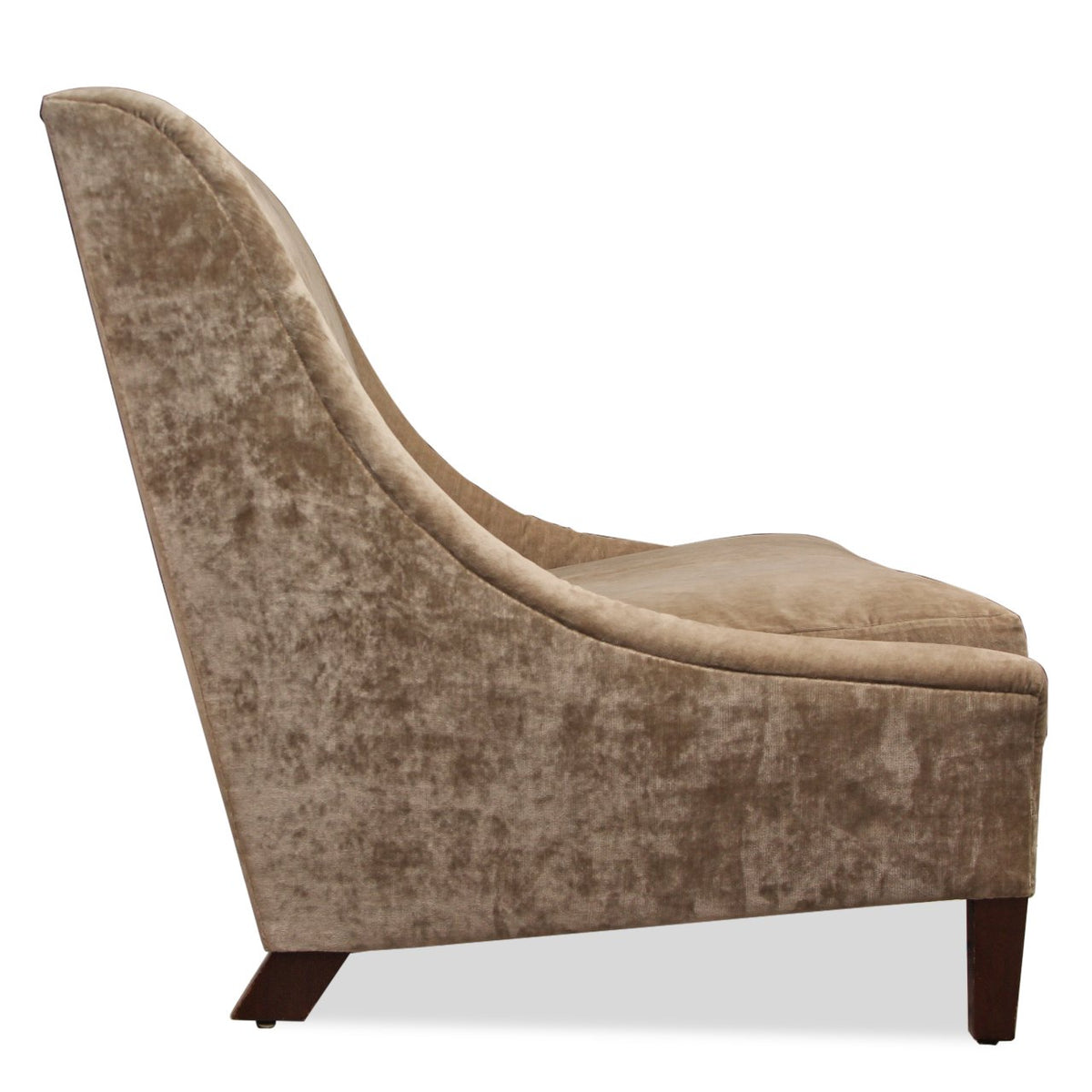 Vintage French Armless Highback Settee