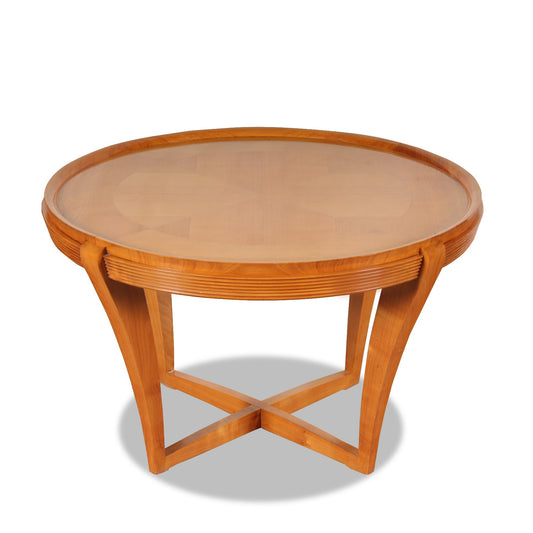 Vintage French Art Deco Satinwood Cocktail Table C1940s