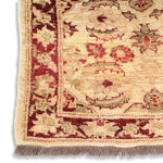 Vintage Handknotted Peshawar Ziegler Runner Carpet (9 ft x 5 ft)