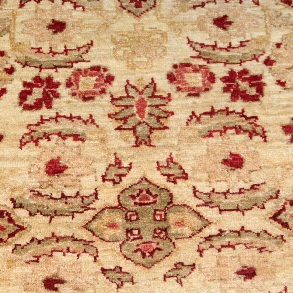 Vintage Handknotted Peshawar Ziegler Runner Carpet (9 ft x 5 ft)