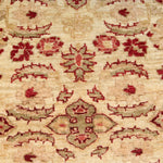 Vintage Handknotted Peshawar Ziegler Runner Carpet (9 ft x 5 ft)