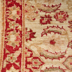 Vintage Handknotted Peshawar Ziegler Runner Carpet (9 ft x 5 ft)