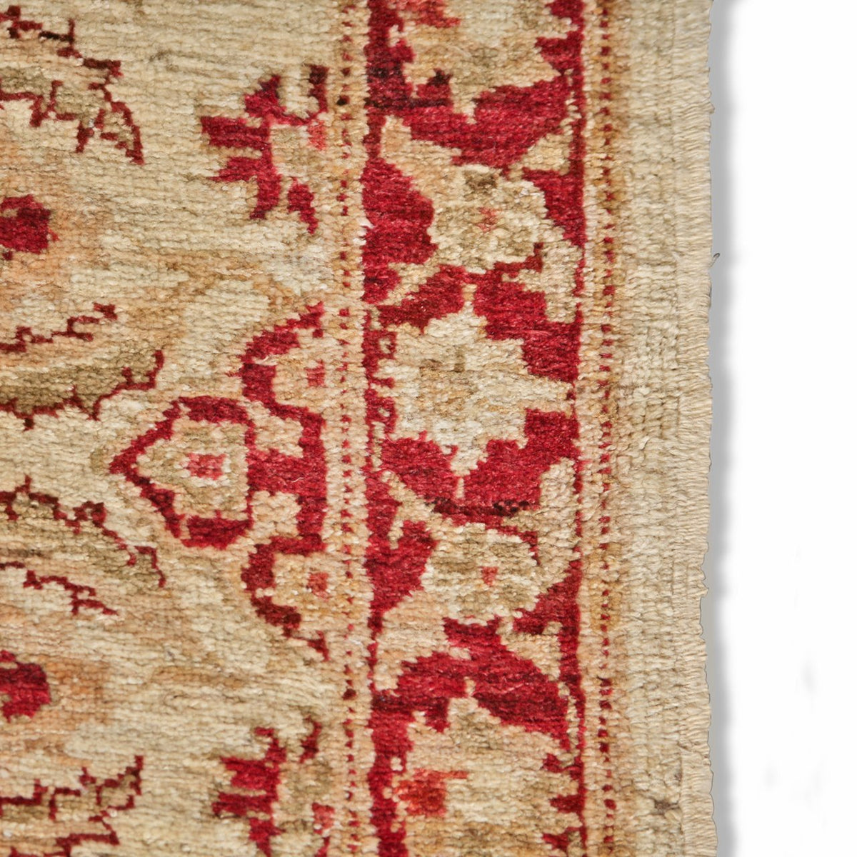 Vintage Handknotted Peshawar Ziegler Runner Carpet (9 ft x 5 ft)