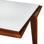 Vintage Italian Gio Ponti Style Coffee Table with Formica Top and Sculptural Walnut Frame C1950s