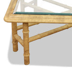 Vintage John Widdicomb Faux Bamboo Coffee Table