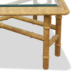 Vintage John Widdicomb Faux Bamboo Coffee Table