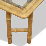 Vintage John Widdicomb Faux Bamboo Coffee Table