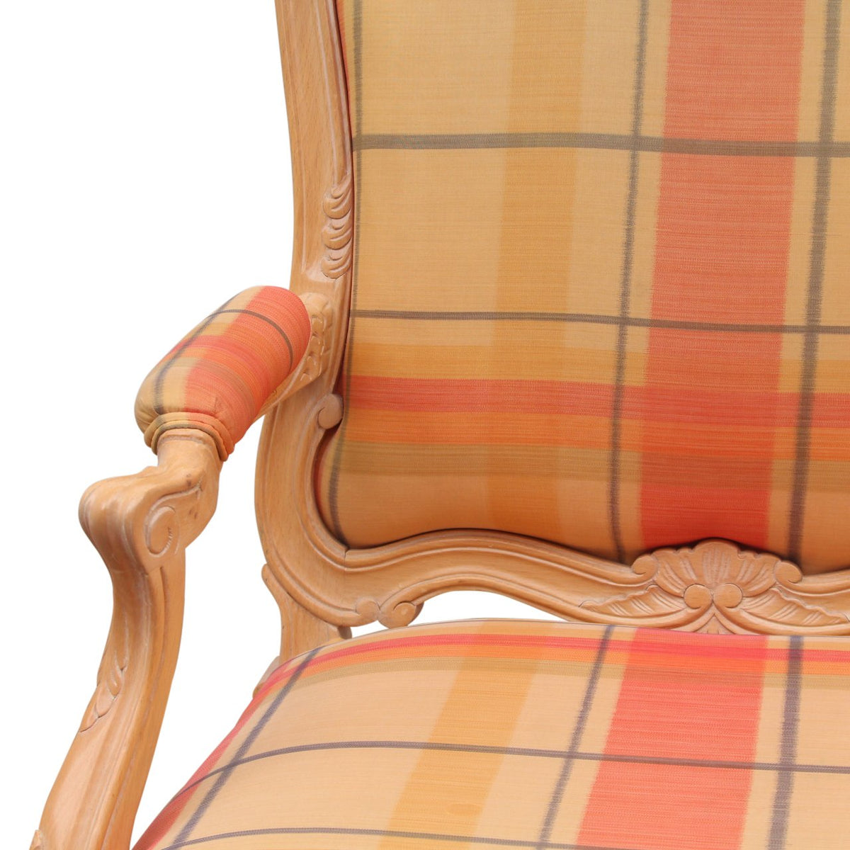 Vintage Louis XV French Hand Carved Armchair