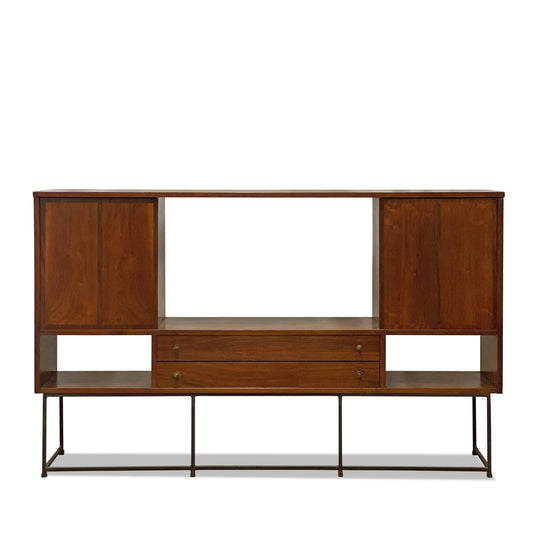 Vintage Mid Century Modern Media or Display Console by Stanley Furniture