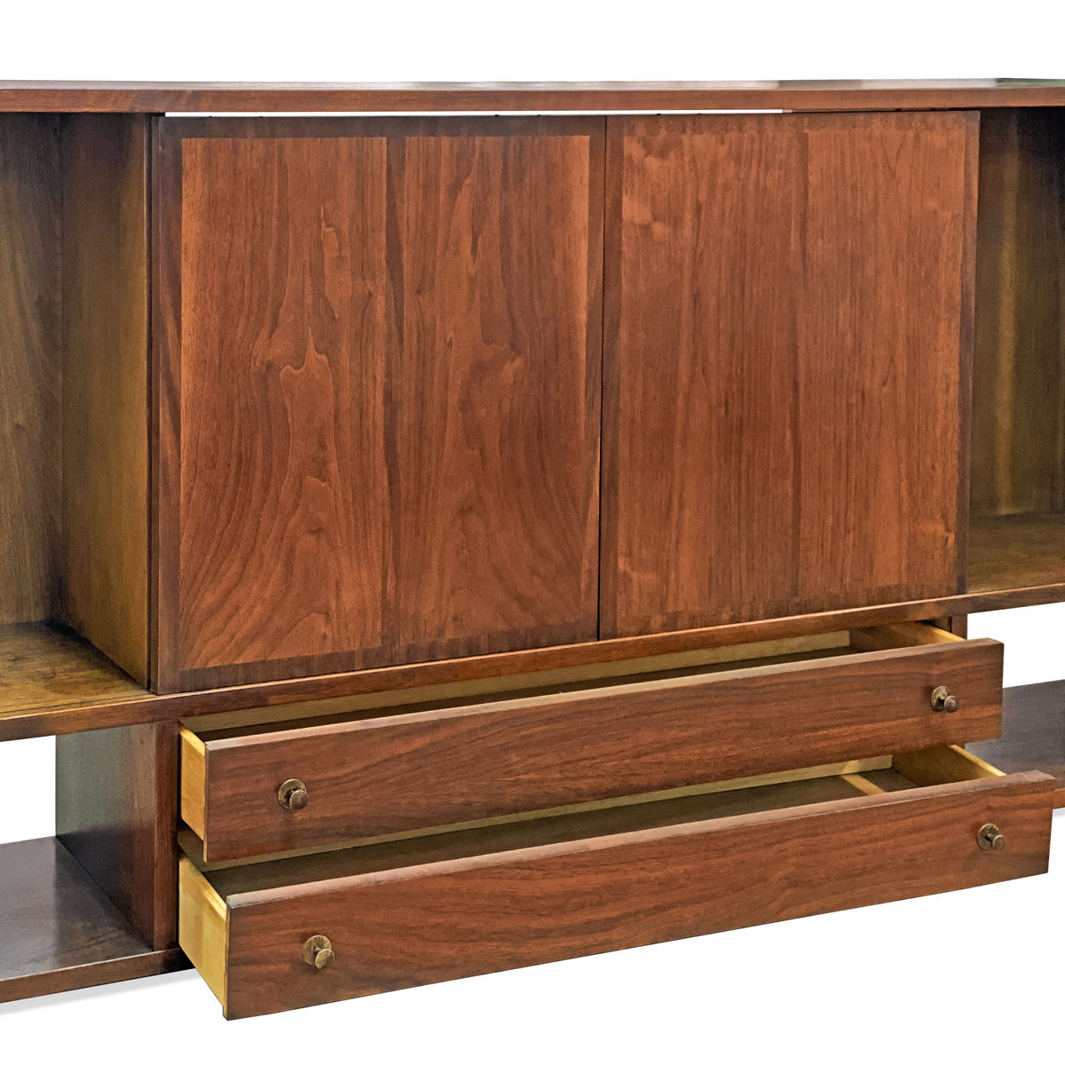 Vintage Mid Century Modern Media or Display Console by Stanley Furniture