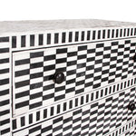 Vintage Moroccan Style Modern Bone Inlay Chest of Drawers