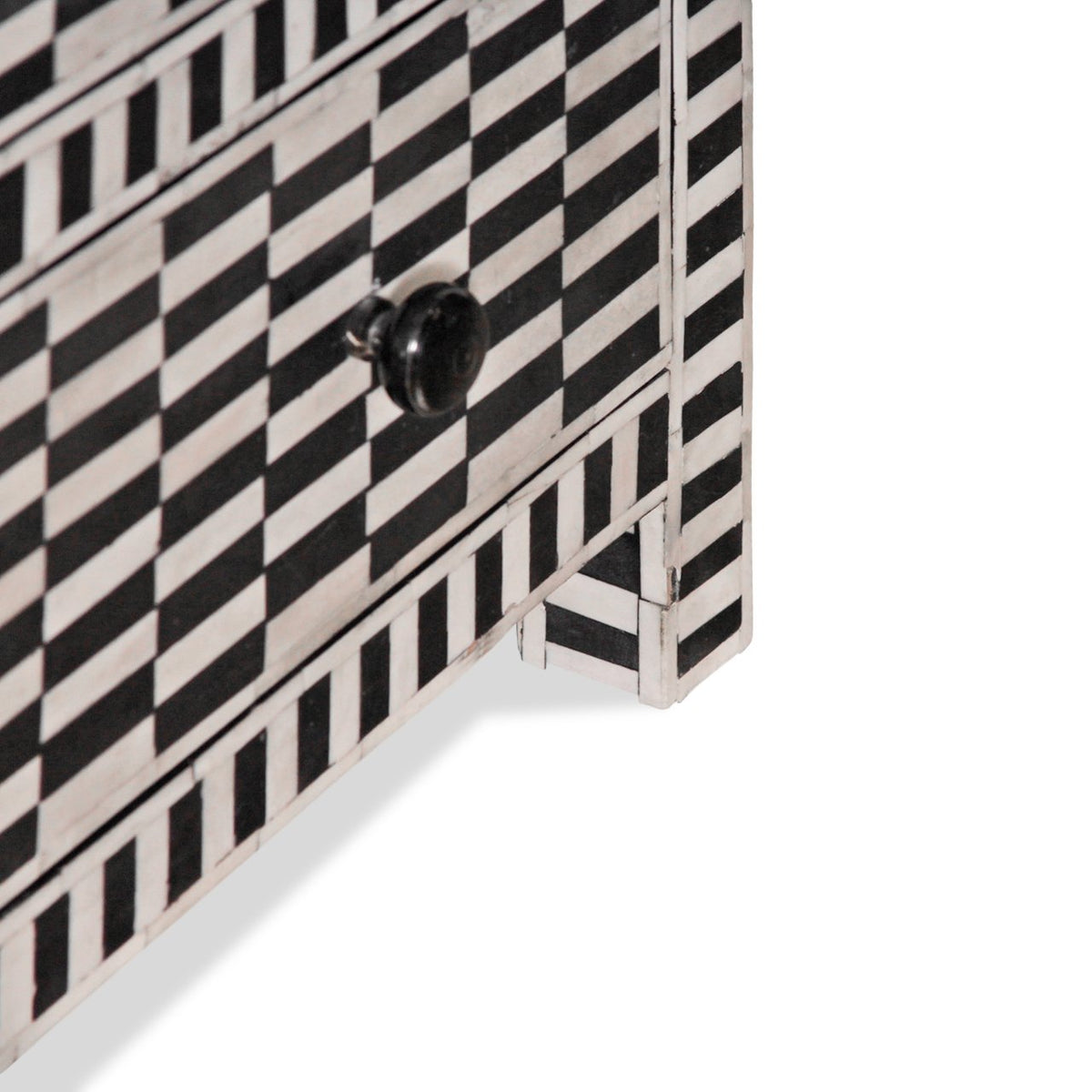 Vintage Moroccan Style Modern Bone Inlay Chest of Drawers