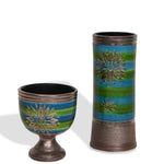 Vintage Aldo Londi Floral Decoration Vases for Bitossi, Signed & Numbered