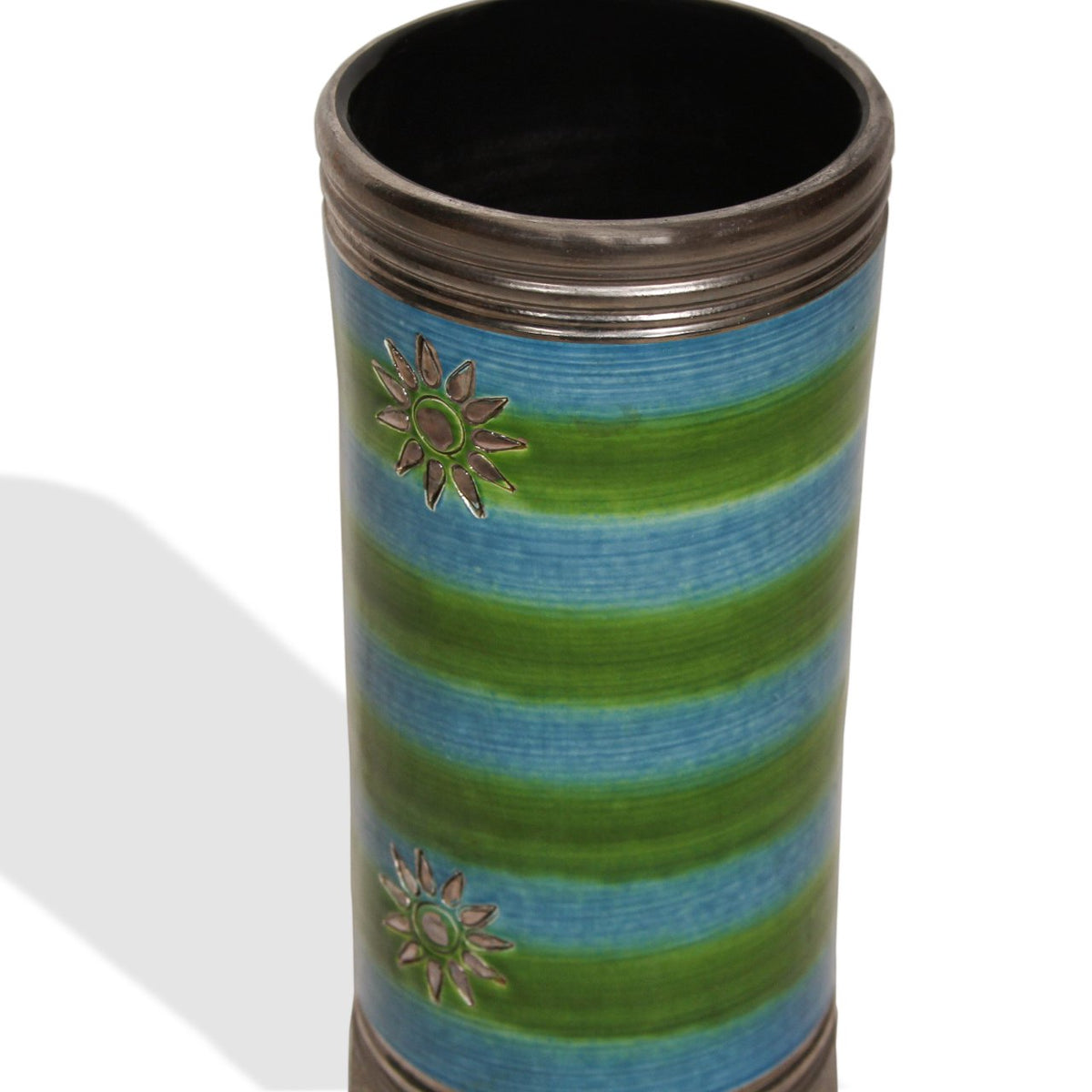 Vintage Aldo Londi Floral Decoration Vases for Bitossi, Signed & Numbered