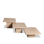 Vintage Travertine Marble Nesting Coffee Side Tables, C1970s