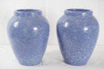 Vintage Large Robinson Ransbottom Pottery Spongeware Oil Jar Vase, Pair of