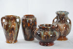Vintage McCoy American Onyx Art Pottery Collection (Large), C1930s, Set of 4