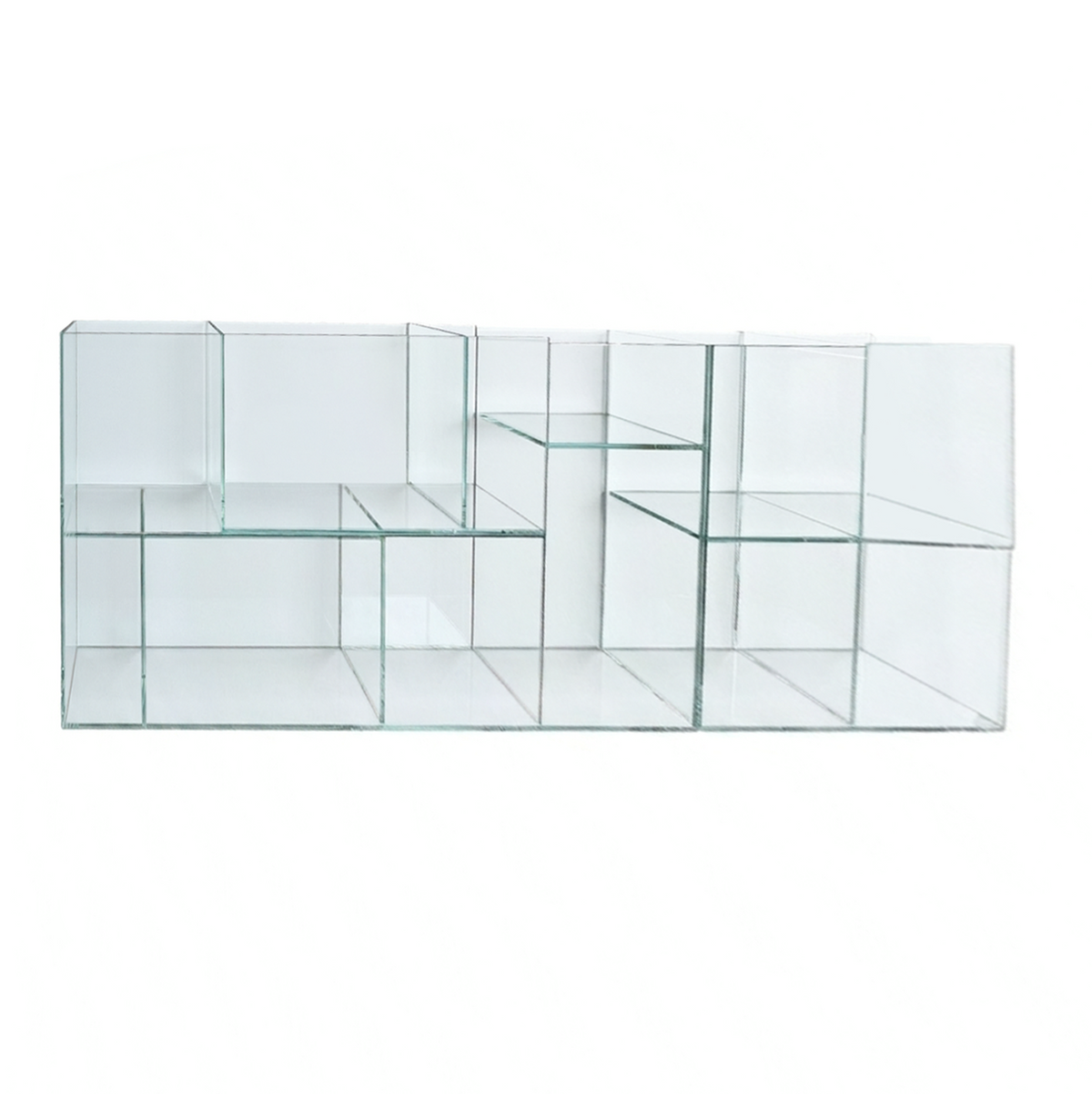 Cassina MEX Large Glass Coffee Table by Piero Lissoni