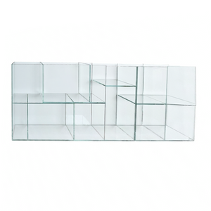 Cassina MEX Large Glass Coffee Table by Piero Lissoni