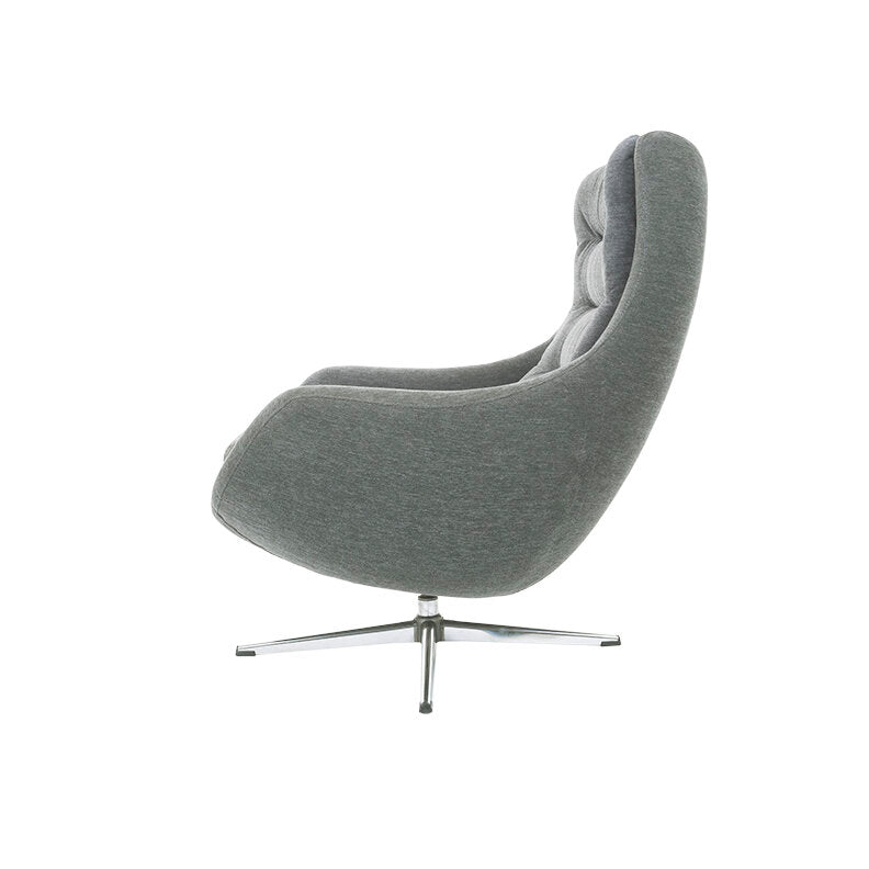 Pair of Vintage Modern Wing Lounge Chairs - Newly Upholstered
