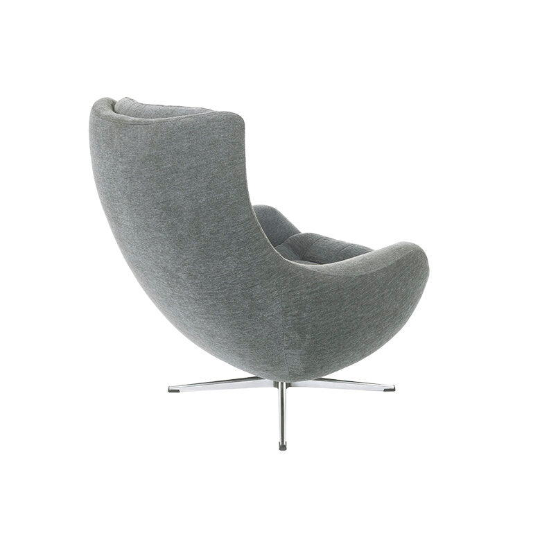 Pair of Vintage Modern Wing Lounge Chairs - Newly Upholstered