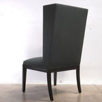 Vintage High Back Chairs in Elitis Flanelle Upholstery, Pair of