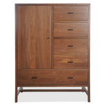 Room and Board Berkeley Walnut Storage Cabinet