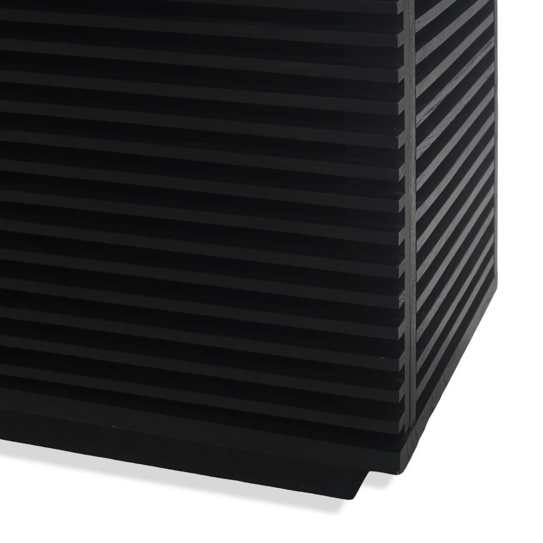 Modern Wood Slat Media Console