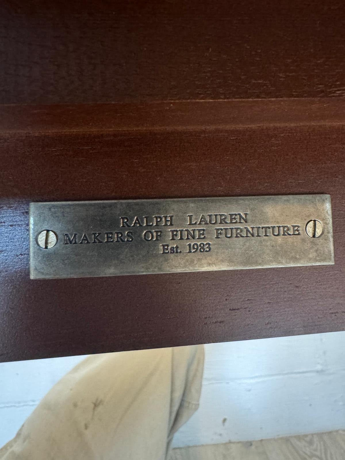 Ralph Lauren Mahogany Extendable Dining Table