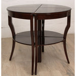 Antique Art Deco Nesting Walnut Tables C1930s