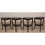 Antique Art Deco Nesting Walnut Tables C1930s