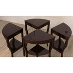 Antique Art Deco Nesting Walnut Tables C1930s