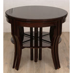 Antique Art Deco Nesting Walnut Tables C1930s