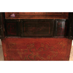 Antique Chinese Red Lacquered Armoire C1890s