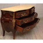 Antique Louis XV Style Dresser with Marquetry Inlay C1920s