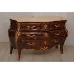 Antique Louis XV Style Dresser with Marquetry Inlay C1920s
